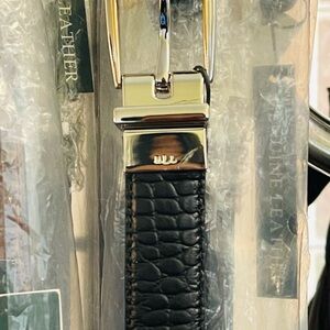 Ladies Ralph Lauren Genuine REVERSIBLE Leather Belt, New with Tags